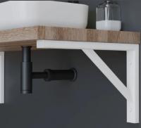 Кронштейн для столешниц Г-образный белый